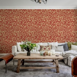 Fototapet, Floral Opulence, Red, Rebel Walls