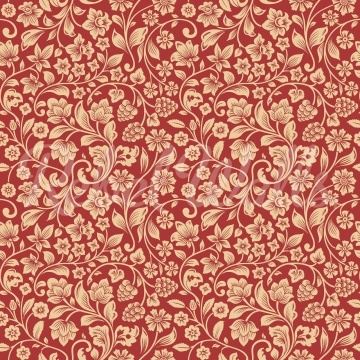 Fototapet, Floral Opulence, Red, Rebel Walls - Img 2