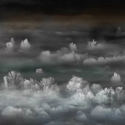 Fototapet Foggy Landscape Nightview, VLAdiLA - Img 2