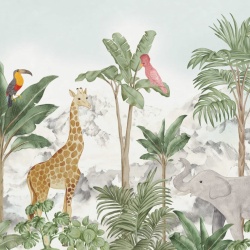 Fototapet, Friends of the Jungle, Green, Rebel Walls - Img 2