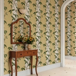 Fototapet, Garden Stripe, Yellow, Rebel Walls