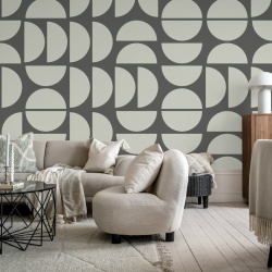 Fototapet, Geometry Shapes, Ash, Rebel Walls