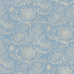 Fototapet, Golden Poppy, Baby Blue, Rebel Walls - Img 2