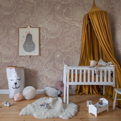 Fototapet, Golden Poppy, Dusty Pink, Rebel Walls - Img 4