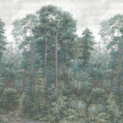 Fototapet, Green Wood, Emerald, Rebel Walls - Img 2