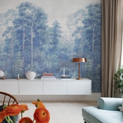 Fototapet, Green Wood, Mist, Rebel Walls