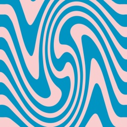 Fototapet, Happy Wobbly, Pink & Blue, Rebel Walls - Img 2