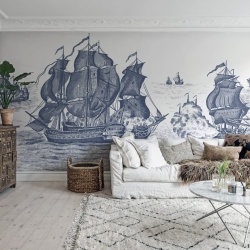 Fototapet, High Seas, Henderson Blue, Rebel Walls - Img 3