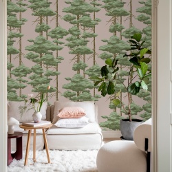 Fototapet, Highland Pines, Pink, Rebel Walls - Img 3