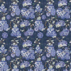 Fototapet Hydrangea and Ginger Tea Party Blue, VLAdiLA - Img 2