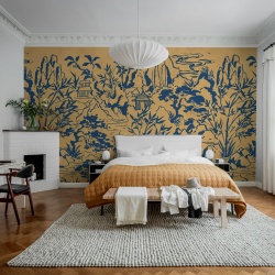 Fototapet, Ink Horizon, Yellow, Rebel Walls - Img 3
