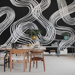 Fototapet, Ink Stripes, Black, Rebel Walls - Img 3
