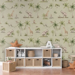 Fototapet Joyful Jungle - Green, Kikki Belle - Img 3