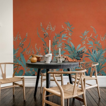 Fototapet, Jungle Meadow, Orange, Rebel Walls - Img 3