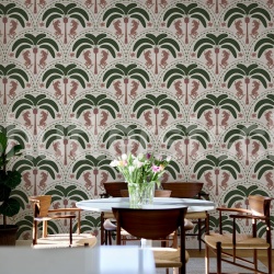 Fototapet, Jungle Rhythm, Pink, Rebel Walls - Img 3