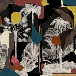 Fototapet lavabil Colonial Abstraction, Black, TresTintas - Img 2
