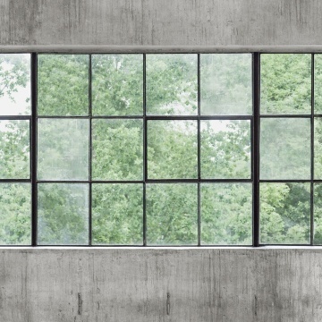 Fototapet lavabil, Concrete Wall Windows 9514W - Img 3