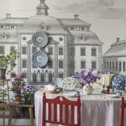 Fototapet lavabil, Löfstad Slott Graphite, Sandberg