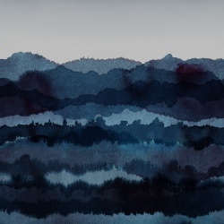 Fototapet lavabil, Midnatt Dark Blue, Sandberg - Img 2
