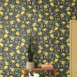 Fototapet, Lemon Tree, Dark Green, Rebel Walls