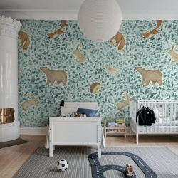 Fototapet, Lullaby, Blue, Rebel Walls
