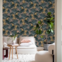 Fototapet, Lush Lemons, Pink, Rebel Walls