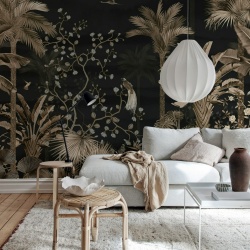 Fototapet, Magnolia Jungle, Black, Rebel Walls - Img 3