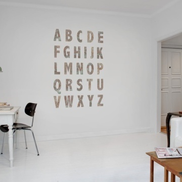 Fototapet, Map Alphabet, Rebel Walls - Img 4