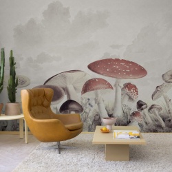 Fototapet, Mushrooms, Vintage, Rebel Walls