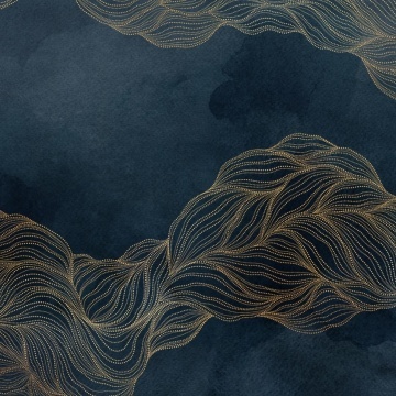 Fototapet, Opulence Dots, Midnight Blue, Rebel Walls - Img 2