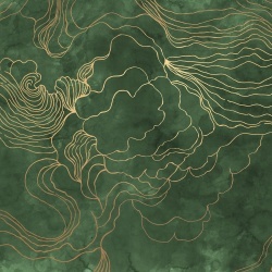 Fototapet, Opulence Storm, Green, Rebel Walls - Img 2