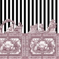 Fototapet Opulent Friezes, Rose - personalizat, VLAdiLA - Img 4