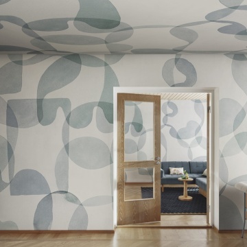 Fototapet, Overlap, Light Blue, Rebel Walls - Img 3