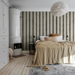 Fototapet, Painted Stripes, Brown, Rebel Walls