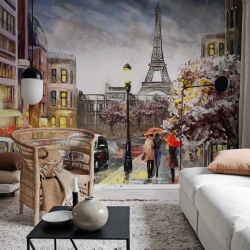 Fototapet, Painting Paris, Rebel Walls - Img 4