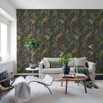 Fototapet, Parrots, Green, Rebel Walls - Img 3