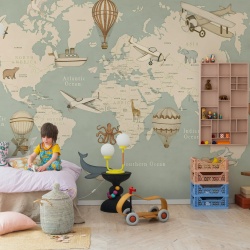 Fototapet, Playful World, Blue, Rebel Walls - Img 3