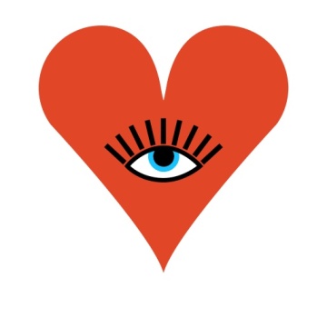 Fototapet, Queen of Hearts, Red, Rebel Walls - Img 2