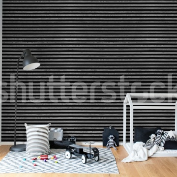 Fototapet, Rib Wood, Horizontal Gray, Rebel Walls - Img 3