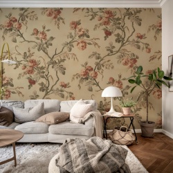 Fototapet, Rose Garland, Red, Rebel Walls