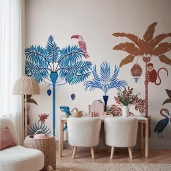 Fototapet, Savanna Chic, White, Rebel Walls - Img 3