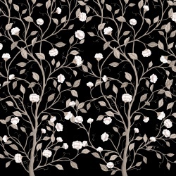 Fototapet, Silent Bloom, Black, Rebel Walls - Img 2