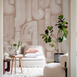 Fototapet, Smooth Brush, Pink, Rebel Walls - Img 3