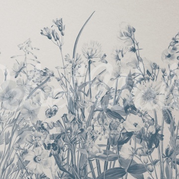 Fototapet, Soft Meadow, Blue, Rebel Walls - Img 2