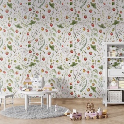 Fototapet Strawberry Hill, Kikki Belle