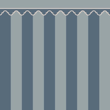 Fototapet, Stripe Chateau, Blue, Rebel Walls - Img 2