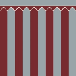 Fototapet, Stripe Chateau, Red, Rebel Walls - Img 2