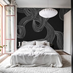 Fototapet, Stripes Repeatable, Black, Rebel Walls - Img 3