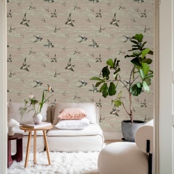 Fototapet, Swallow Sky, Dusty Pink, Rebel Walls