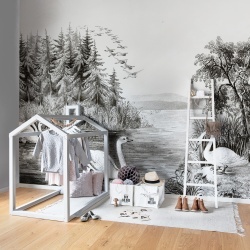 Fototapet, Swan Lake, Rebel Walls